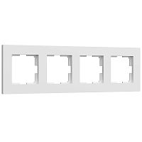 Рамка универсальная Werkel Slab 4-м. белый матовы картинка